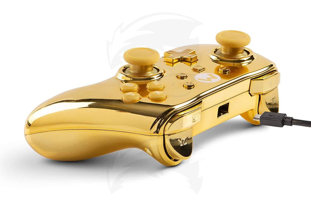 Wired Controller Chrome Gold Mario - Switch Wired Controller Chrome Gold Mario - Switch